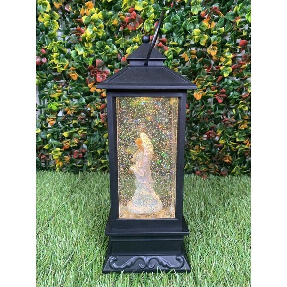 Ednacele Musical Snow Light Xmas Angel Lantern Plays Ring Christmas Bells TESTED - Picture 3 of 7